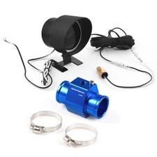 2'' Digital Car Water Temp Gauge 1/8NPT+Voltmeter w/34mm Joint Sensor Adapter