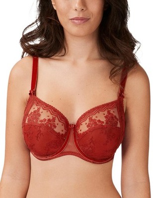 Empreinte Ellen Vollschalen BH 07211 Bügel halbtransparent Luxus Rouge Toscan
