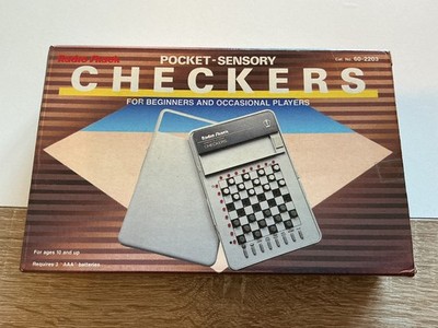 Vintage Radio Shack Pocket Sensory Checkers, voll funktionsfähig (siehe Video)!