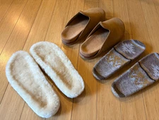 Commbi The Desert Burro in Dusty Carmel Suede with  Three  Footbeds M/11  W/13