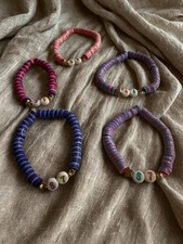 67,41,61,21 Colorful Beaded Stretch Bracelets  Custom Number Beads for Adult/Teen