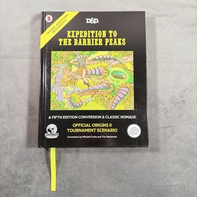 S3 D&D Expedition to the Barrier Peaks Original Adventures Reincarnated Goodman