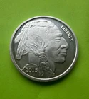 2015  1 oz  .999 Fine Silver Round    Buffalo / Indian SilverTowne-Style Bullion