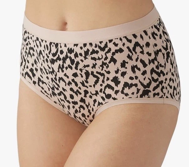 WACOAL Mujer’s Calzoncillo Completo Panty Ropa Interior Estampado Animal Guepardo Algodón Talla S Foto 2 de 4