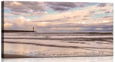 YRYWAWA Beach Canvas Wall Art Lighthouse Wall Art Beach Decor Ocean Seascape ...