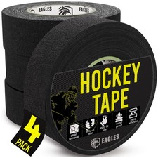 EAGLES 4 Pack Hockey Tape Black, White or Clear Multipurpose Durable