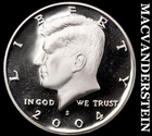 2004-S Kennedy Half Dollar- Silver Choice Gem Proof Luster No Reserve #i7479
