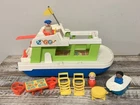 Vintage 1972 Fisher Price Little People HAPPY HOUSEBOAT #985