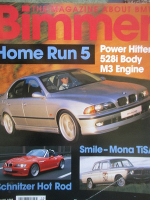Bimmer BMW Magazine 8/1998 AC Schnitzer E39,Z3,TiSA,BMW 325e E30,528e E28,524td