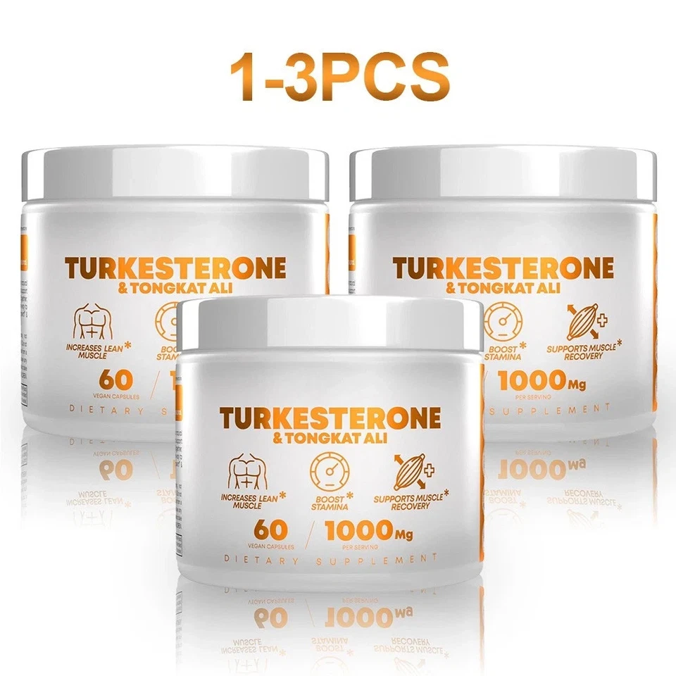 Peak Revival X Turkesterone 1000 mg cápsulas suplemento natural, paquete de 60 quilates 1/2/3 Foto 3 de 4