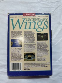Legendary Wings Nintendo NES 1988 Complete In Box CIB W/ Manual & Insert Auth