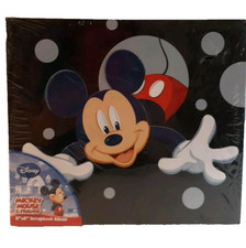 Mickey Mouse Peeking 8x8 Scrapbook Album 10 Page Protectors Expandable - NEW