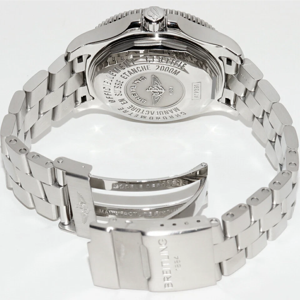 Breitling Superocean 44 A17391 schwarzes Zifferblatt Automatik Herrenuhr mit ... - Bild 2 von 4