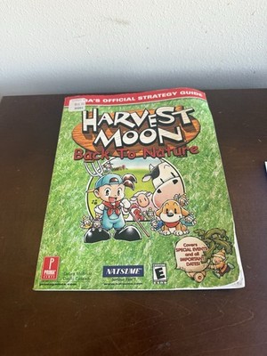 Harvest Moon Back To Nature Prima Official Strategy Guide PS1 PlayStation 