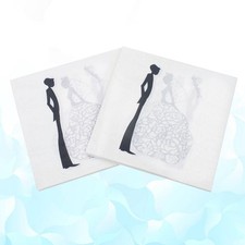  40 Pcs Engagement Party Napkins Wedding Tissue Paper Custom Anniversary