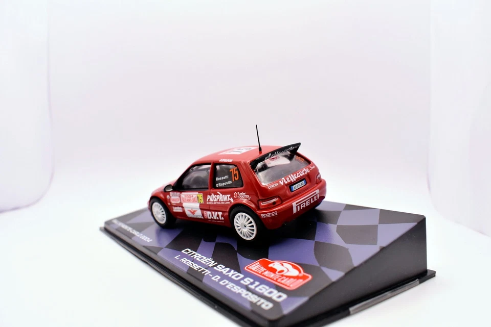 modellino auto rally scala 1:43 citroen saxo S1600 collezione modellismo diecast - Immagine 4 di 4