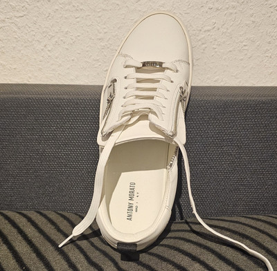 Antony Morato Sneakers Low mens casual shoes white  leather Gr 42  2x getragen.