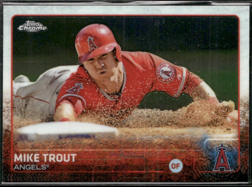 Mike Trout 2015 Topps Chrome #51 Los Angeles Angels
