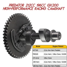 Racing Camshaft for Predator 212 GX200 Clone 196 – HOT265 FIRE265 275 .308