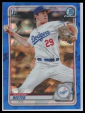 2020 Bowman Draft Sapphire Edition #BD-30 Clayton Beeter Los Angeles Dodgers