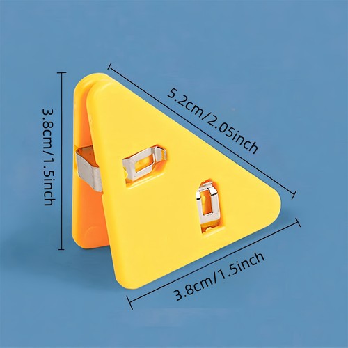 UP 200PCS Triangle Binder Clips Paper Corner Clips Prevent Books Curling AUS - Picture 2 of 12