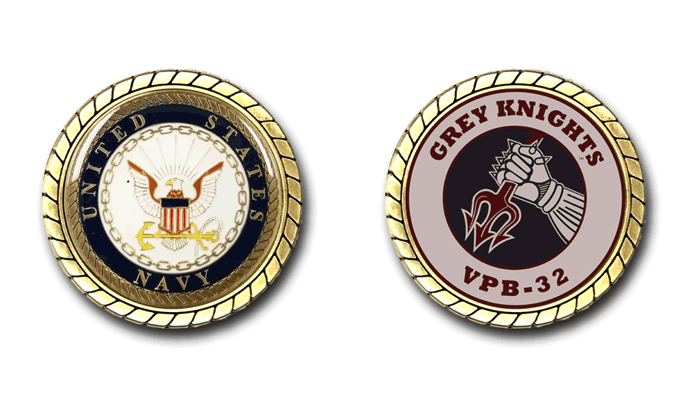 VPB-32 Grey Knights US Navy Challenge Coin Officially Licensed US Navy