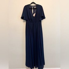 New with tags Show Me Your Mumu Emily Empire maxi dress in rich navy crisp