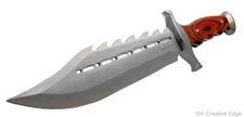 Big BadAss Huge Spiked Bowie Fighter Knife Full-Tang Fixed-Blade w/Sheath