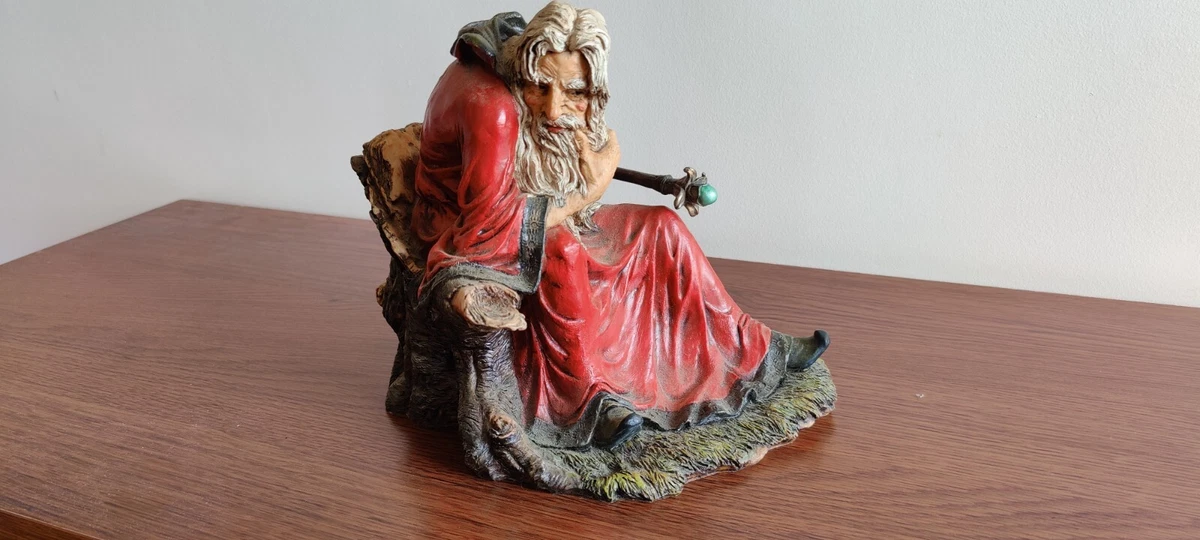 Figurine Chouette blanche sur chapeau de sorcier - Fantasy Corner