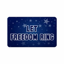 LET FREEDOM RING America USA Refrigerator Wall Magnet 2"x3"