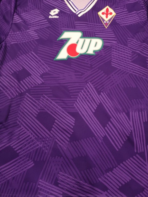Fiorentina 1992-93 Home Shirt 7Up Long Sleeve L | eBay