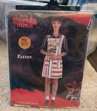 Stranger Things Eleven 11 Halloween Costume Romper Dress 80s Adult Size L / XL