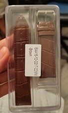 Genuine Leather Croc Grain Effect 22mm Watch Strap