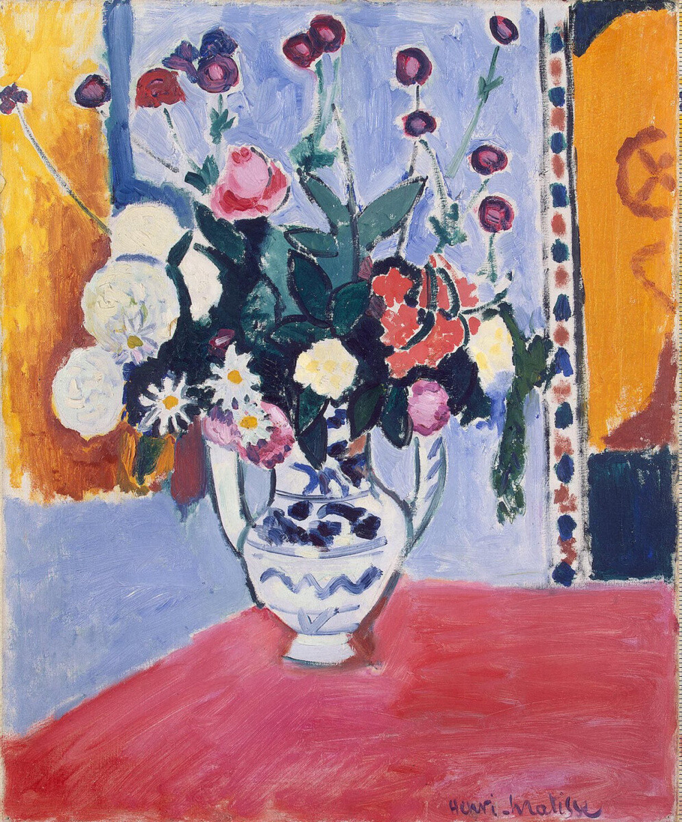 Henri Matisse Vase with Two Handles (A Bunch of Flowers) 1907 17