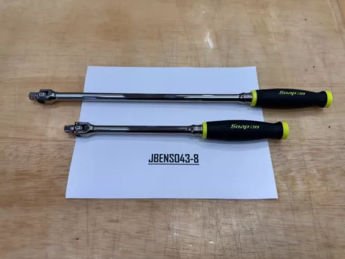 Snap-on Tools USA NEW HI-VIZ 2pc 3/8" Drive 12" & 18" Soft Grip Breaker Bar Set
