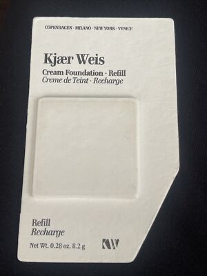 NIP Kjaer Weis Cream Foundation Refill -Transparent 0.28oz Full size!