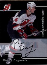 2001-02 BAP Signature Series Autographs #250 Pierre Dagenais Auto - NM-MT