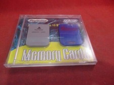 Official Playstation 1 PS1 Memroy Card Nuby Memory Card w/ Storage Case