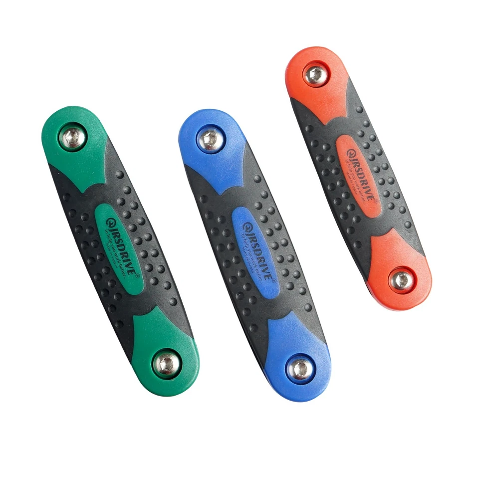 JRSDRIVE Hex key set, Folding, 25 Peice, SAE, Metric and Torx, CRV, Black Finish - Image 2 of 4