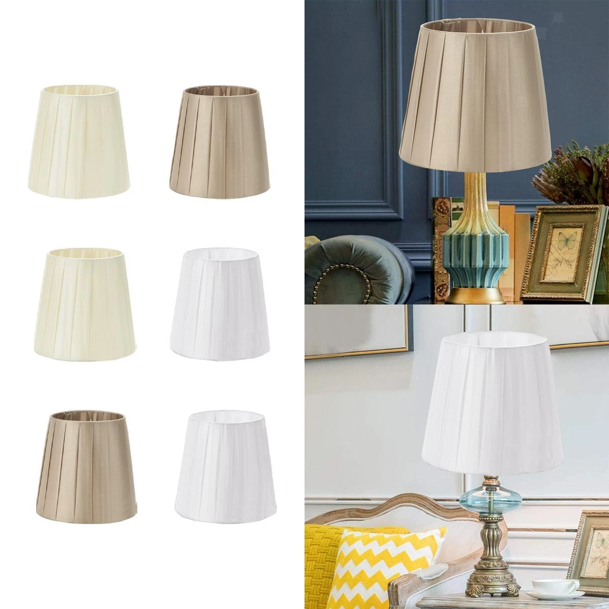 Table Lamp Shade Modern Minimalist Pleated Lamp Shade Fabric