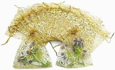 100 Organza Wedding Party Favor Gift Candy Sheer Bags Jewelry Pouch