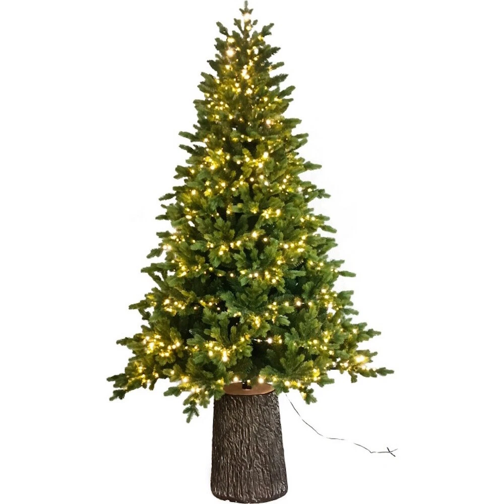 Albero Di Natale 20 Luci Led A Forma Di Cristallo Di Neve 150 cm DecHome