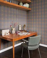 Vliestapete Rasch Tartan Karo Grau Ockergelb Weiß Curiosity 537451 (4,47€/1Qm)