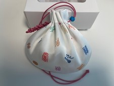 Korean Traditional Mini Bag Happiness Lucky Pouch Bokjumeoni Hand-made White