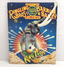Ringling Bros. and Barnum & Bailey Circus Program and Poster, King Tusk 1988