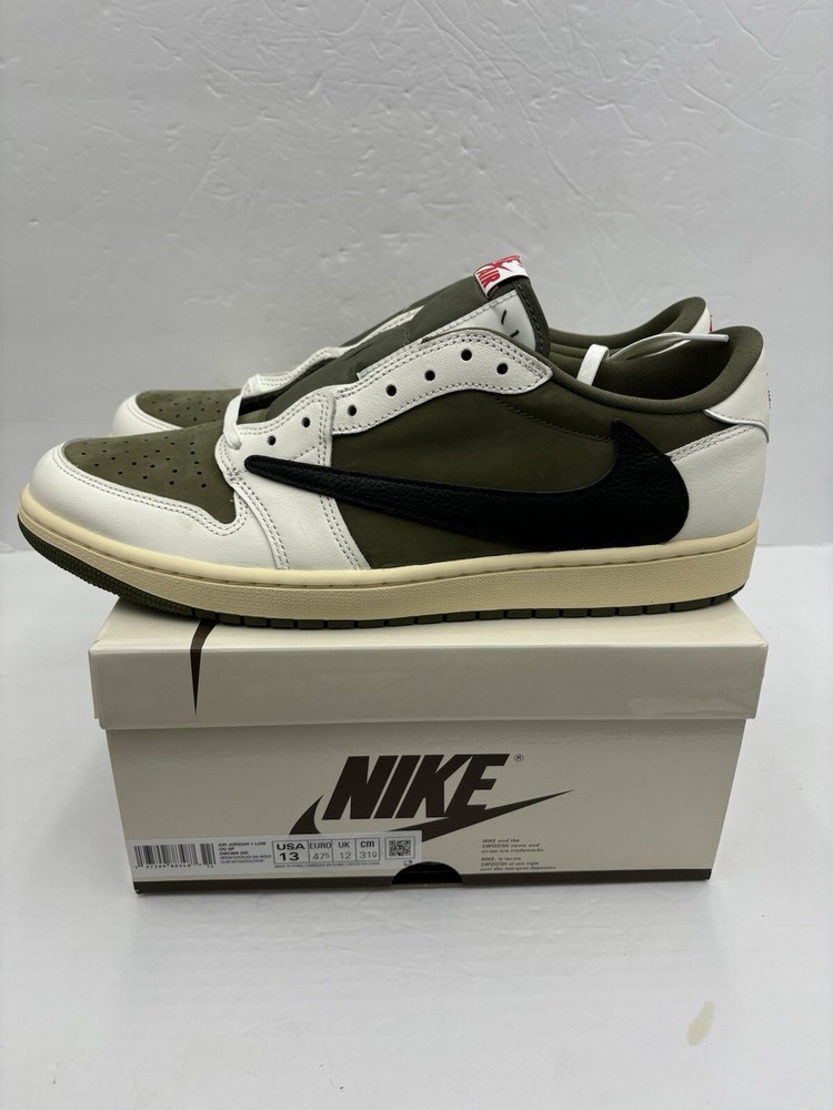 Nike Air Jordan 1 Retro Low OG SP Travis Scott Medium Olive DM7866-200 Men Sz 13