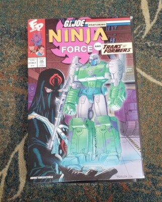 GI Joe Collectors Club Ninja Force vs. Transformers Crossover BOX and 2  Figures