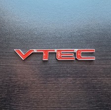 Red Vtec Badge Honda Type R Civic Jazz Oddysey Cr-v Metal Vtec Emblem Red Red Vtec Badge Honda Type R Civic Jazz Oddysey Cr-v Metal Vtec Emblem Red