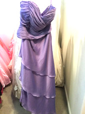 ALYCE Pageant prom social formal tiered chiffon Violet Tulip Dress 10 NEW w/tag