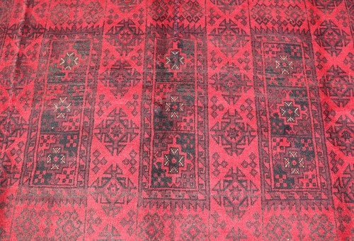 Afghan Antique 7x10 Rug, Turkmen Maldari design Oriental Rug- Hand Knotted Rugs - Picture 9 of 13